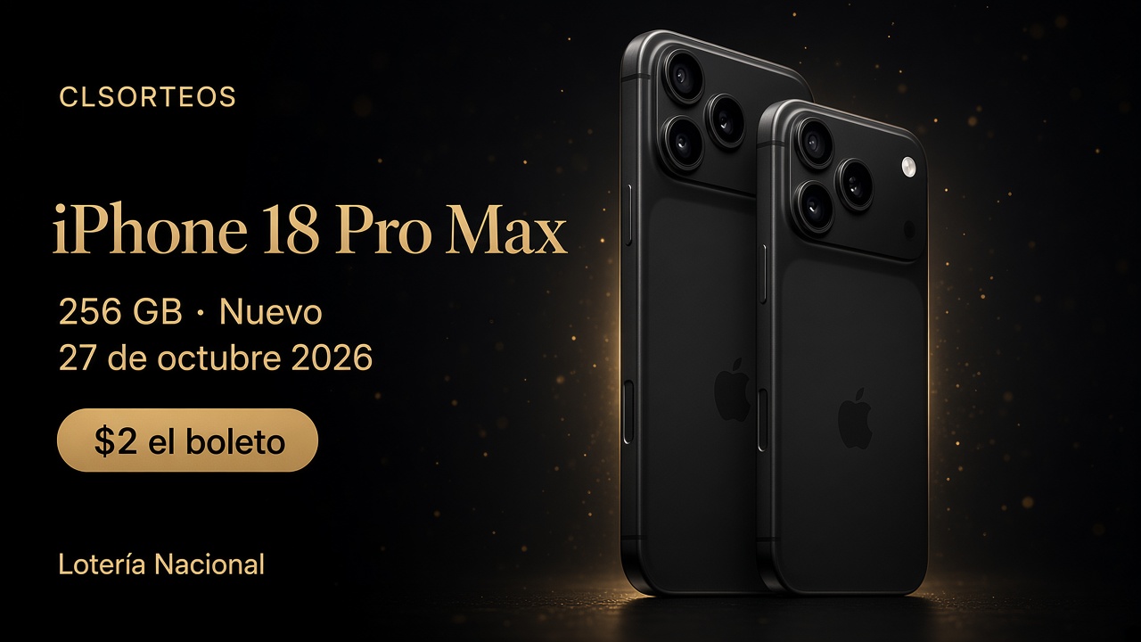 Gran Sorteo 27 de Octubre - iPhone 18 Pro Max 256 GB